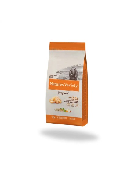 Pienso para Perro Raza Mediana NATURES VARIETY Original Pollo 12kg